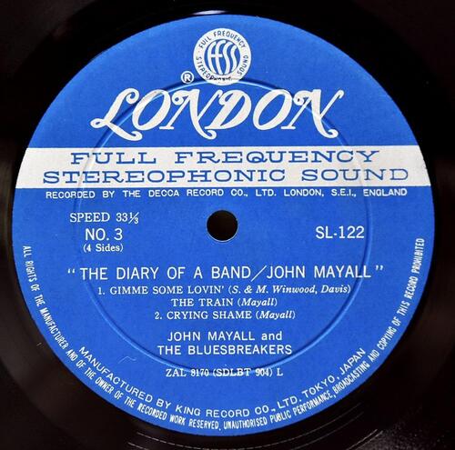 John Mayall [존 메이올] – The Diary Of A Band ㅡ 중고 수입 오리지널 아날로그 2LP
