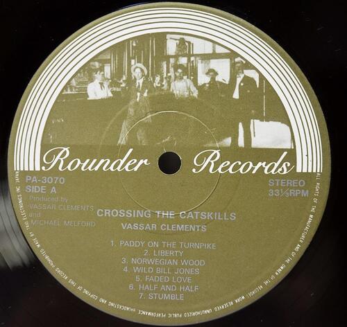 Vassar Clements [배서 클레먼츠] – Crossing The Catskills - 중고 수입 오리지널 아날로그 LP
