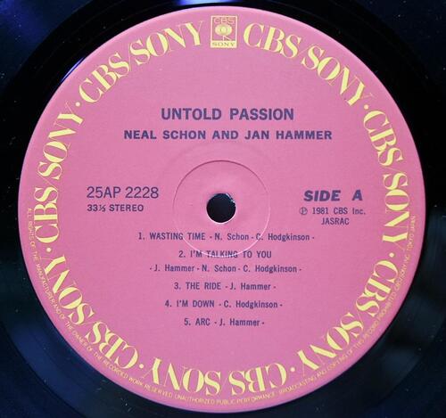 Neal Schon &amp; Jan Hammer [닐 숀, 젠 해머] – Untold Passion ㅡ 중고 수입 오리지널 아날로그 LP