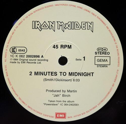 Iron Maiden [아이언 메이든] – Two Minutes to Midnight ㅡ 중고 수입 오리지널 아날로그 LP