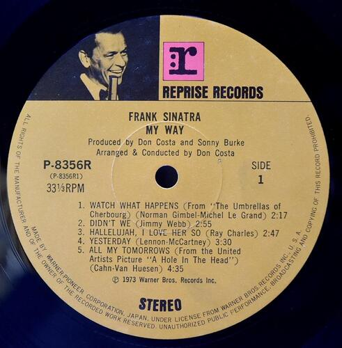 Frank Sinatra [프랭크 시나트라] - My Way - 중고 수입 오리지널 아날로그 LP