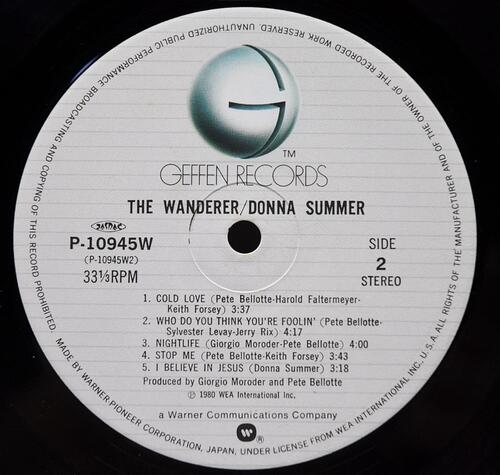 Donna Summer [도나 섬머] – The Wanderer ㅡ 중고 수입 오리지널 아날로그 LP
