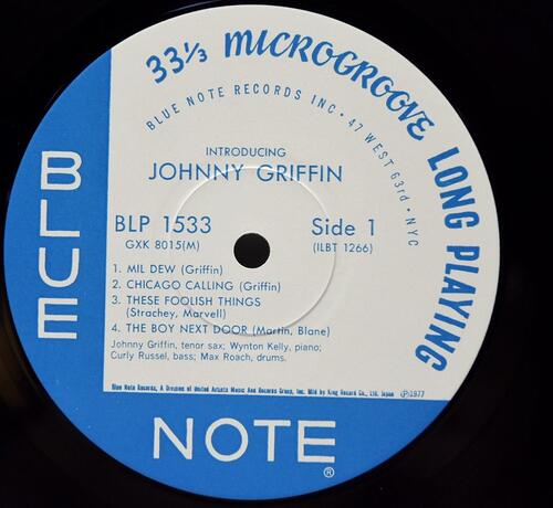 Johnny Griffin [조니 그리핀] – Introducing Johnny Griffin - 중고 수입 오리지널 아날로그 LP