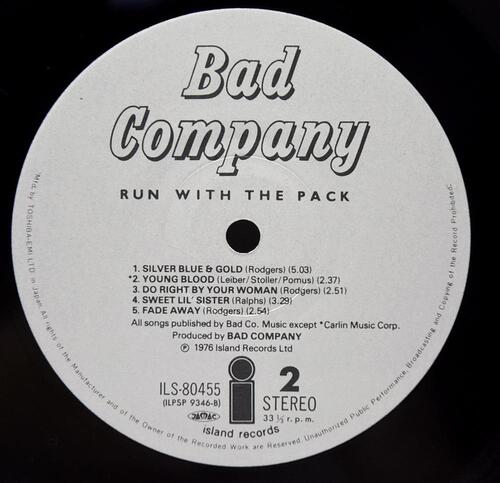 Bad Company [배드 컴패니] – Run With The Pack ㅡ 중고 수입 오리지널 아날로그 LP