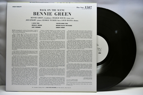 Bennie Green ‎[베니 그린] – Back On The Scene (Promo) - 중고 수입 오리지널 아날로그 LP