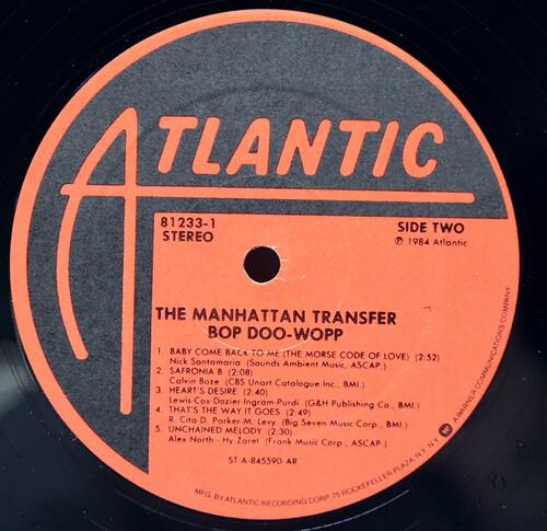 The Manhattan Transfer [맨하탄 트랜스퍼] – Bop Doo-Wopp ㅡ 중고 수입 오리지널 아날로그 LP