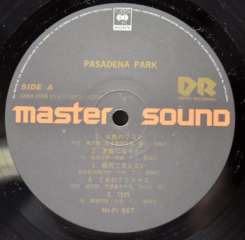 Hi-Fi Set ‎[하이파이 세트] – Pasadena Park ㅡ 중고 수입 오리지널 아날로그 LP