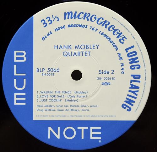 Hank Mobley Quartet [행크 모블리] - Hank Mobley Quartet - 중고 수입 오리지널 아날로그 LP