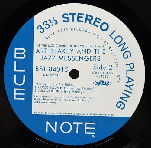 Art Blakey &amp; The Jazz Messengers [아트 블래이키 &amp; 재즈 메신저] – At The Jazz Corner Of The World Vol. 1 - 중고 수입 오리지널 아날로그 LP