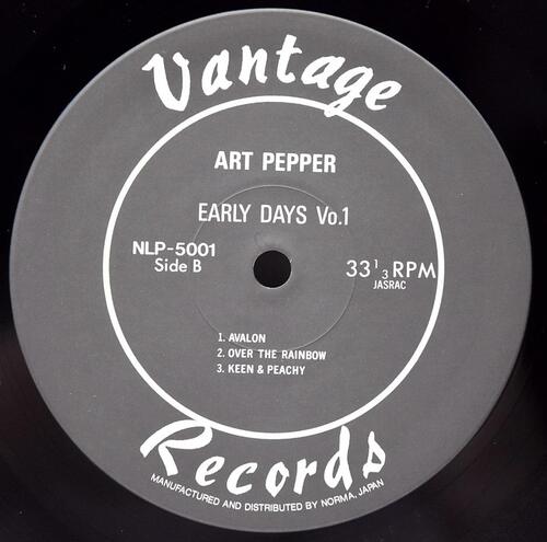 Art Pepper [아트 페퍼] ‎- Early Days Vol. 1 - 중고 수입 오리지널 아날로그 LP