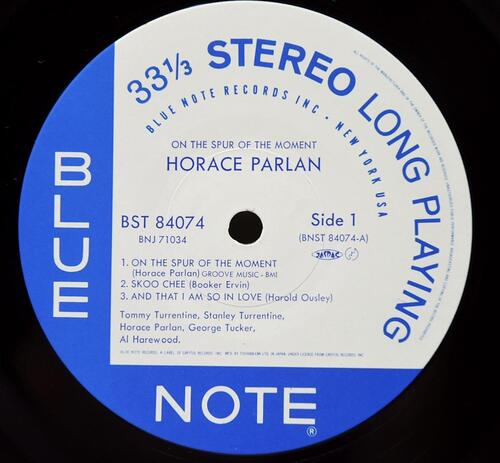 Horace Parlan Quintet [호레이스 팔란] – On The Spur Of The Moment - 중고 수입 오리지널 아날로그 LP