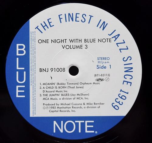 Various – One Night With Blue Note Volume 3,4 - 중고 수입 오리지널 아날로그 2LP 세트