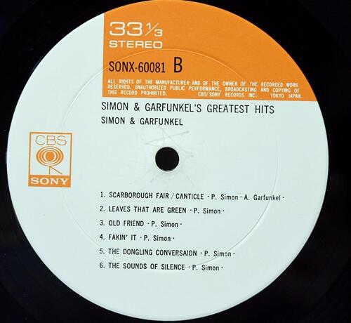 Simon And Garfunkel [사이먼 앤 가펑클] – Simon And Garfunkel&#039;s Greatest Hits ㅡ 중고 수입 오리지널 아날로그 LP
