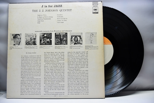 The J.J. Johnson Quintet [J.J 존슨] – J Is For Jazz - 중고 수입 오리지널 아날로그 LP