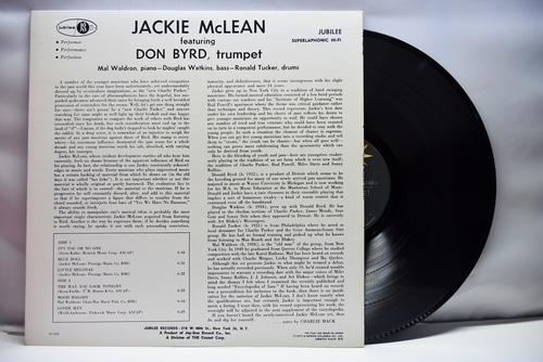 Jackie McLean Quintet [재키 맥린] ‎- The Jackie McLean Quintet - 중고 수입 오리지널 아날로그 LP