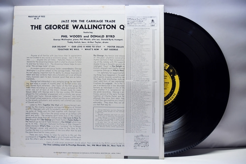 George Wallington Quintet [조지 월링턴] – Jazz For The Carriage Trade - 중고 수입 오리지널 아날로그 LP