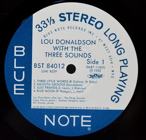Lou Donaldson With The Three Sounds [루 도날드슨, 쓰리 사운즈] – LD+3 - 중고 수입 오리지널 아날로그 LP