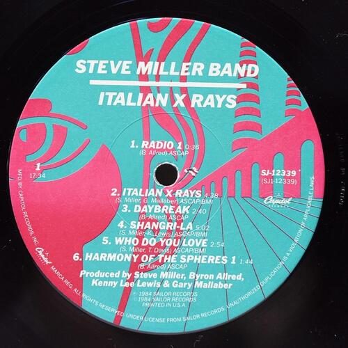 Steve Miller Band [스티브 밀러 밴드] - Italian X Rays ㅡ 중고 수입 오리지널 아날로그 LP