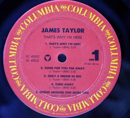 James Taylor [제임스 테일러] – That&#039;s Why I&#039;m Here ㅡ 중고 수입 오리지널 아날로그 LP