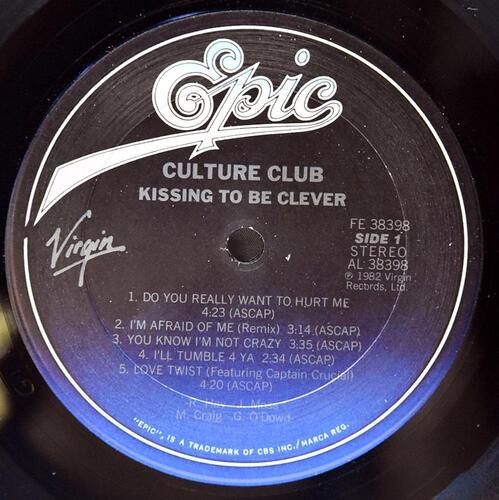 Culture Club [컬쳐 클럽] – Kissing To Be Clever - 중고 수입 오리지널 아날로그 LP