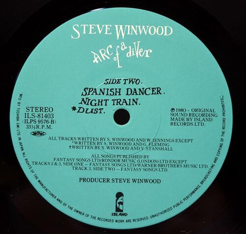 Steve Winwood [스티브 윈우드] – Arc Of A Diverㅡ 중고 수입 오리지널 아날로그 LP
