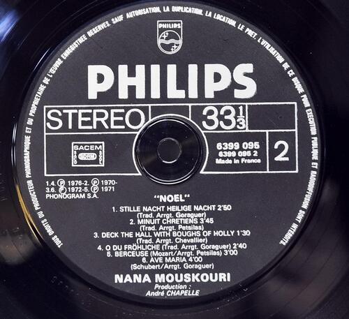 Nana Mouskouri [나나 무스쿠리] ‎– Noël  (크리스마스 앨범)ㅡ 중고 수입 오리지널 아날로그 LP