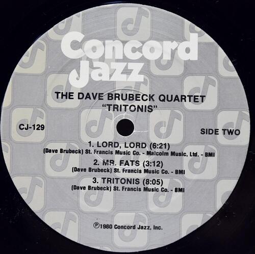 The Dave Brubeck Quartet [데이브 브루벡] - Tritonis - 중고 수입 오리지널 아날로그 LP