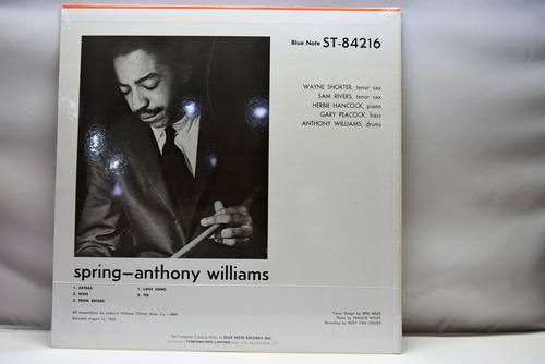 Anthony Williams [안토니 윌리엄스] – Spring - 미개봉 수입 오리지널 아날로그 LP