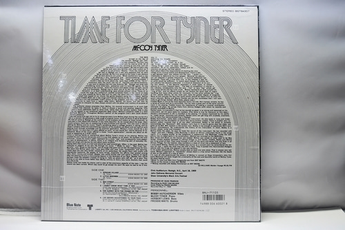 McCoy Tyner [맥코이 타이너] – Time For Tyner - 미개봉 수입 오리지널 아날로그 LP