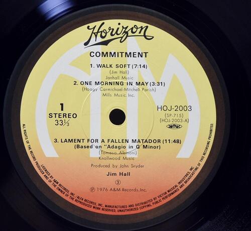 Jim Hall [짐 홀] ‎- Commitment - 중고 수입 오리지널 아날로그 LP
