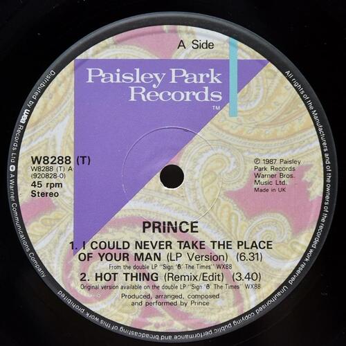 Prince [프린스] – I Could Never Take The Place Of Your Man ㅡ 중고 수입 오리지널 아날로그 LP