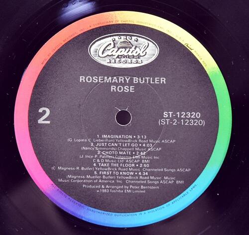 Rosemary Butler [로즈메리 버틀러] – Rose ㅡ 중고 수입 오리지널 아날로그 LP
