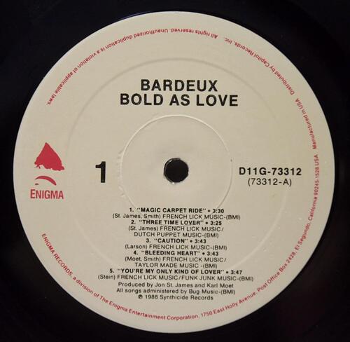 Bardeux [바르도] – Bold As Love ㅡ 중고 수입 오리지널 아날로그 LP