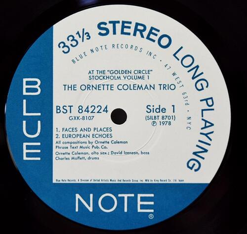 Ornette Coleman Trio [오넷 콜맨] - At The &quot;Golden Circle&quot; Stockholm - Volume One (KING) - 중고 수입 오리지널 아날로그 LP
