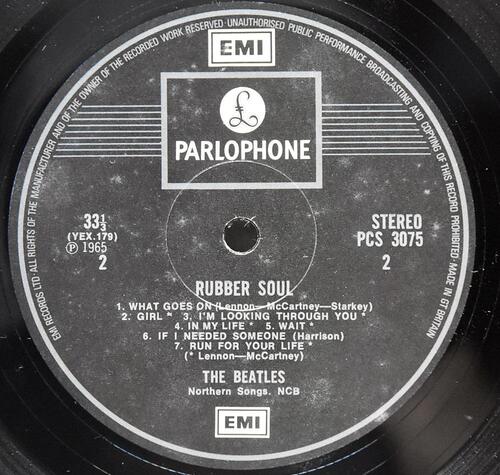 The Beatles [비틀즈] - Rubber Soul (UK 1971 Pressing) ㅡ 중고 수입 오리지널 아날로그 LP
