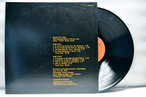 Kenny Drew Trio [케니 드류] – If You Could See Me Now - 중고 수입 오리지널 아날로그 LP