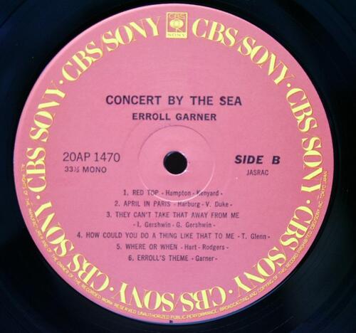 Erroll Garner [에롤 가너] ‎- Concert By the Sea - 중고 수입 오리지널 아날로그 LP