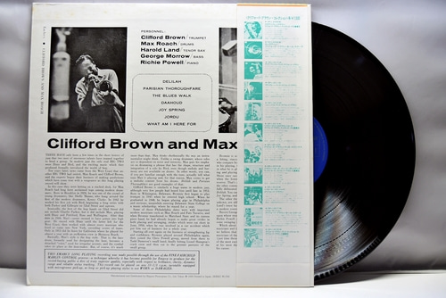 Clifford Brown and Max Roach [클리포드 브라운, 맥스 로치]‎ - Clifford Brown And Max Roach - 중고 수입 오리지널 아날로그 LP