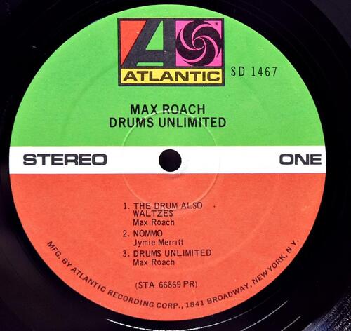 Max Roach [맥스 로치] ‎- Drums Unlimited - 중고 수입 오리지널 아날로그 LP