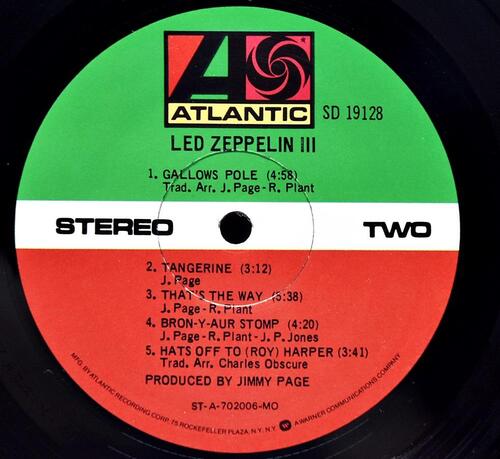 Led Zeppelin [레드 제플린] ‎– Led Zeppelin III (USA Pressing) ㅡ 중고 수입 오리지널 아날로그 LP