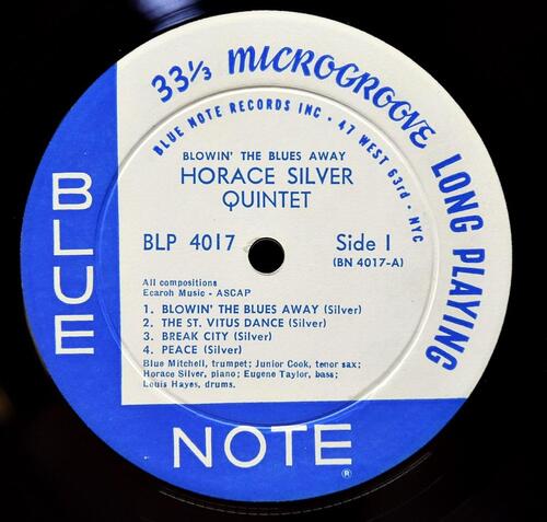 The Horace Silver Quintet &amp; Trio [호레이스 실버] ‎– Blowin&#039; The Blues Away (USA 1st Pressing)  - 중고 수입 오리지널 아날로그 LP