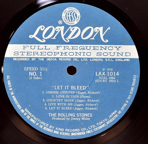 The Rolling Stones [롤링 스톤즈] - Let it Bleed ㅡ 중고 수입 오리지널 아날로그 LP