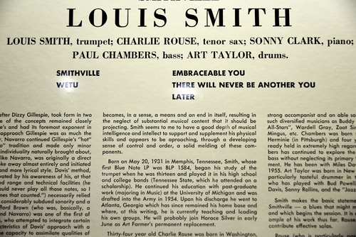 Louis Smith [루이 스미스] – Smithville - 미개봉 수입 오리지널 아날로그 LP