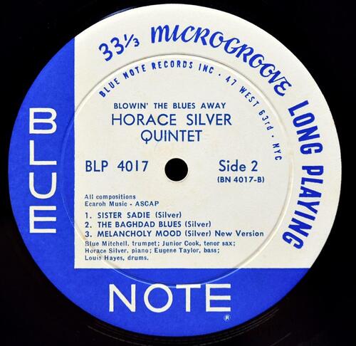 The Horace Silver Quintet &amp; Trio [호레이스 실버] ‎– Blowin&#039; The Blues Away (USA 1st Pressing)  - 중고 수입 오리지널 아날로그 LP