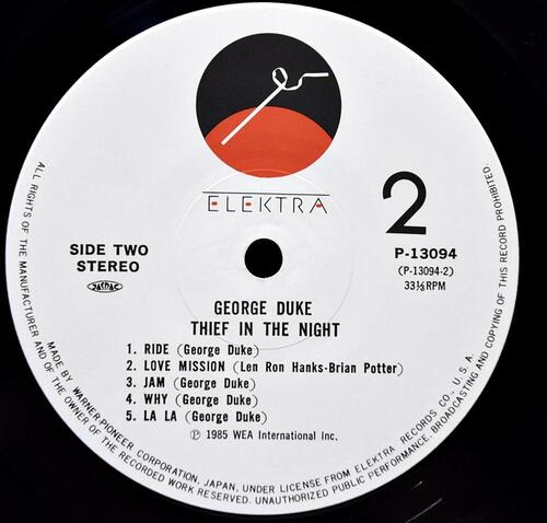 George Duke [조지 듀크] – Thief In The Night - 중고 수입 오리지널 아날로그 LP
