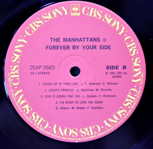 The Manhattans [더 맨하탄스] - Forever By Your Side ㅡ 중고 수입 오리지널 아날로그 LP