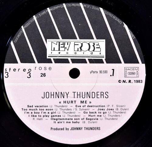 Johnny Thunders [조니 선더스] ‎– Hurt Me ㅡ 중고 수입 오리지널 아날로그 LP