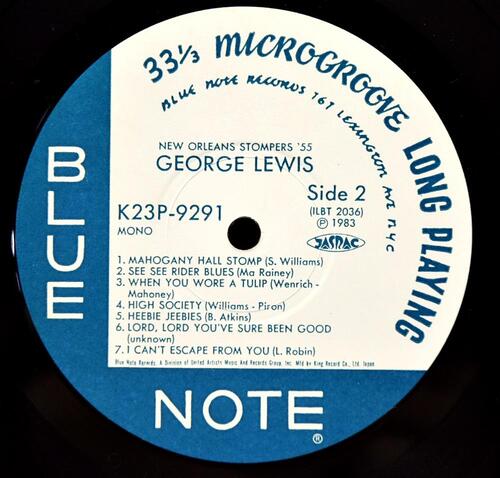 George Lewis And His New Orleans Stompers [조지 루이스] – George Lewis And His New Orleans Stompers (Volume 1) - 중고 수입 오리지널 아날로그 LP