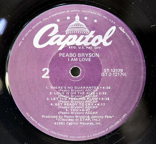 Peabo Bryson [피보 브라이슨] – I Am Love ㅡ 중고 수입 오리지널 아날로그 LP