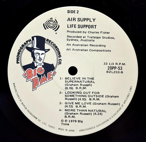 Air Supply [에어 서플라이] – Life Support ㅡ 중고 수입 오리지널 아날로그 LP